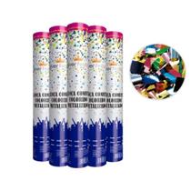 Lança Confete Color Metal 30cm 1un - Silverfestas - SILVER PLASTIC