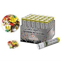 Lança Confete Colorido Metalizado 20cm - Silver Plastic Lança Confete Colorido Metalizado 20cm - Silver Plastic