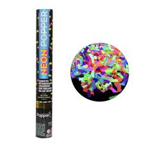 Lança Confete Granada Retangular Neon Colorido Crepom 40cm