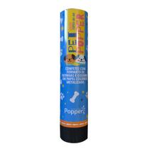 Lança Confete Pets Popper Papel Metalizado - 2 Unidades