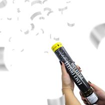 Lança Confete Prateado Metalizado 30cm Silver Festas