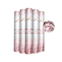 Lança Confete Rose Gold Metalizado 30cm Picado - silverplastic