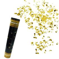 Lança Confetes 30cm Dourado Metalizado - 01 unid
