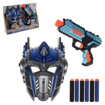 Lança Dardo Masked Shooter DartZ Transformers Com 6 Dardos e Mascara Robo Art Brink Lança Dardo Masked Shooter DartZ Transformers Com 6 Dardos e Mascara Robo Art Brink