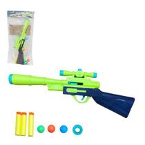 Lança Dardos Arminha Pistola Sniper Infantil Com Bolas 8 Pç Lança Dardos Arminha Pistola Sniper Infantil Com Bolas 8 Pç