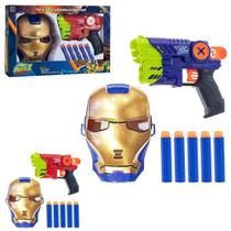 Lanca dardos com mascara e 4 dardos - Art Brink