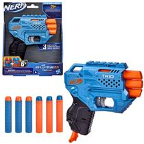 Lança Dardos Infantil Nerf Elite 2.0 Trio 15cm Acompanha 6 Dardos Menino Lançador Até 21m Hobby