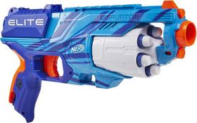 Lança Dardos Nerf Elite Disruptor Camuflada Com Tambor Giratório - Azul - Hasbro