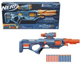 Lança Dardos Nerf Elite Eaglepoint RD-8 Com 16 Dardos - Tambor Giratório - Mira Removível - Customizável - Hasbro Lança Dardos Nerf Elite Eaglepoint RD-8 Com 16 Dardos - Tambor Giratório - Mira Removível - Customizável - Hasbro