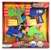 Lança Dardos, Plástico, 12 Dardos, TOYS-190613, Kit c/ 4 Unids Lança Dardos, Plástico, 12 Dardos, TOYS-190613, Kit c/ 4 Unids