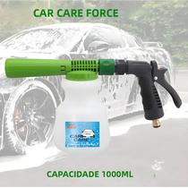Lança De Espuma Para Lavagem De Carros De Baixa Pressão Com Garrafa De 1L E Bico De Mangueira De