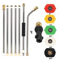 Lança De Extensão Karcher Série K Com 5 Bicos De Engate Rápido, Jato De Água Metálico Para Limpeza Lança De Extensão Karcher Série K Com 5 Bicos De Engate Rápido, Jato De Água Metálico Para Limpeza