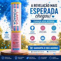 Lança fumaça klf popper chá revelação duo rosa + azul cor:rvsml - ma azul menino