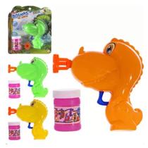 Lança / lançador bolha de sabão dinossauro de brinquedo infantil a fricção de plástico