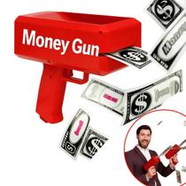 Lança Notas Em Dinheiro Lançador Papel Money Gun Super Festa Luxo