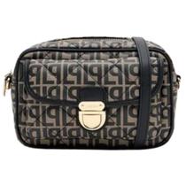 Lança perfume bolsa crossbody monograma com bolso frontal -