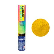 Lança Pó Explosão De Cores Amarelo 30Cm - Popper - Macrozao