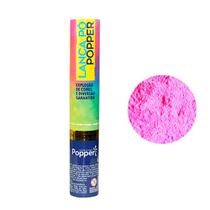 Lança Pó Explosão De Cores Rosa 30Cm - Popper - Macrozao
