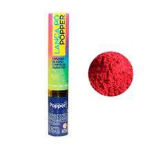 Lança Pó Explosão De Cores Vermelho 30Cm - Popper - Macrozao