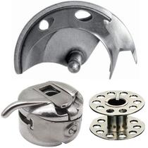 Lancadeira Caixa Bobina Reta Antiga Singer 15-30 JA2-2 Preta - Evolvere