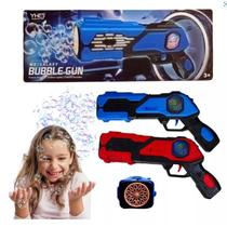 Lançador Automática Bolha Bola Sabão Bubble Gun Led