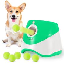 Lançador automático de bolas para cães genérico com 3 bolas de tênis