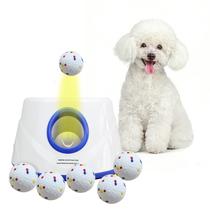 Lançador Automático de Bolas para Cães RFPP com 6 Bolas e Alcance de 6 a 14 m