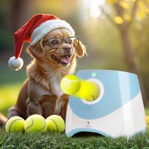 Lançador automático de bolas para cães WRTZ para cães pequenos e médios Lançador automático de bolas para cães WRTZ para cães pequenos e médios