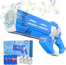 Lançador Bolha Sabão Automático Bubble Gun Led 12 Furos Lançador Bolha Sabão Automático Bubble Gun Led 12 Furos
