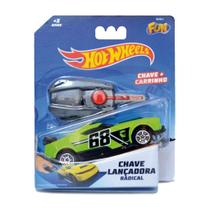 Lançador Chave Radical Hot Wheels Carro Verde F00034 - Fun