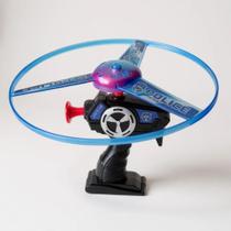 Lançador Com Disco Voador Luz Led Voa De Verdade Brinquedo Lançador Com Disco Voador Luz Led Voa De Verdade Brinquedo
