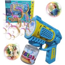 lançador de bolhas brinquedo de bolha de sabão máquina de bolha de sabão brinquedo