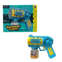 Lançador De Bolhas De Sabão Azul Bubble - SP CY-2593 AZUL