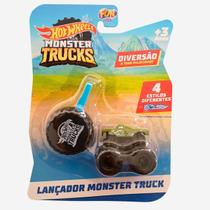 Lançador de Carrinhos V8 Boomer Hot Wheels Monster Trucks