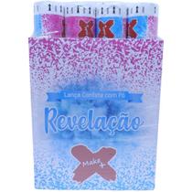 Lançador de Confete Lança Confete com PÓ Azul Revelação Display com 12 Unidades