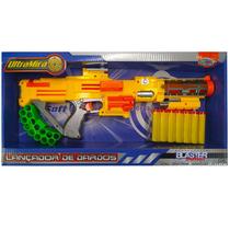 Lançador de dardos alta pressão estilo nerf com acessórios