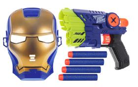 Lançador De Dardos DartZ Galaxia + 16 Dardos + Mascara