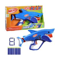 Lançador de dardos nerf elite jr. sharkfire - hasbro f8645