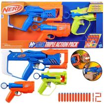 Lançador de Dardos Nerf N Series Triple Action 12 Dardos