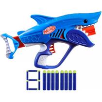 Lançador de Dardos Nerf Tubarão Wild Sharkfire com 8 Dardos F8645 - Hasbro