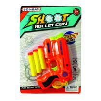 Lançador de dardos shoot gun c/4 pçs ref 5022 - Samba Toys