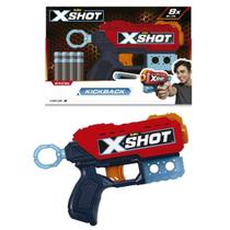 Lançador de Dardos - X-Shot Red - Kickback 8 Dardos