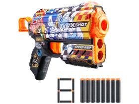 Lançador de Dardos X-Shot Skins Flux Son - Candide 9 Peças Lançador de Dardos X-Shot Skins Flux Son - Candide 9 Peças