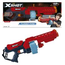 Lançador de Dardos X Shot Turbo Fire Red com 48 Dardos