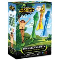 Lançador de foguetes Stomp Rocket Dino-Soar com 3 foguetes para crianças a partir de 3 anos Lançador de foguetes Stomp Rocket Dino-Soar com 3 foguetes para crianças a partir de 3 anos