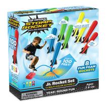 Lançador de foguetes Stomp Rocket Jr multicolorido para crianças de 3 anos ou mais Lançador de foguetes Stomp Rocket Jr multicolorido para crianças de 3 anos ou mais
