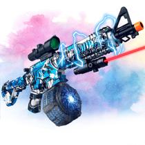 Lançador de Gel Splat GTSHOMO Automático de Alta Velocidade com Óculos de Proteção Lançador de Gel Splat GTSHOMO Automático de Alta Velocidade com Óculos de Proteção