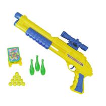 Lançador de pressão estilo nerf lança bolinhas infantil