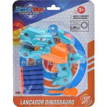 Lancador Dinossauro Cores Sortida AZ/VM - BBR TOYS