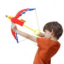 Lançador e Arco de Brinquedo com Alvos - Herói Arqueiro - Braskit